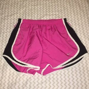 Pink and Black Nike Gym Shorts